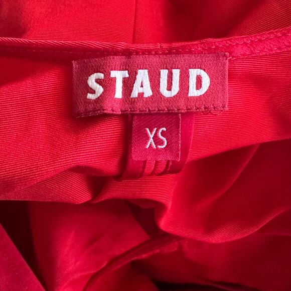 STAUD Ilana Back Bow Maxi Dress Size XS - Picture 10 of 13